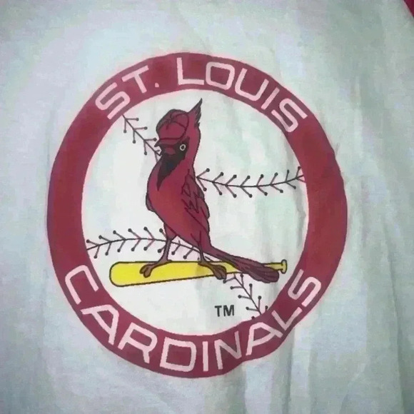 St. Louis Cardinals Champion T-Shirt White & Red, size Small - Picture 7 of 8